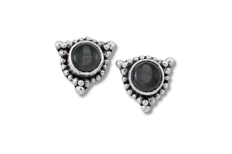 stackable earrings for women -Tangku Earrings- Onyx