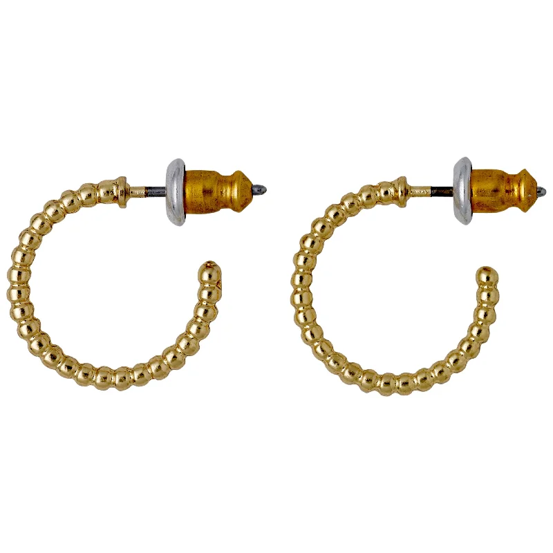 gold earrings with diamonds -LEAH earrings gold-plated