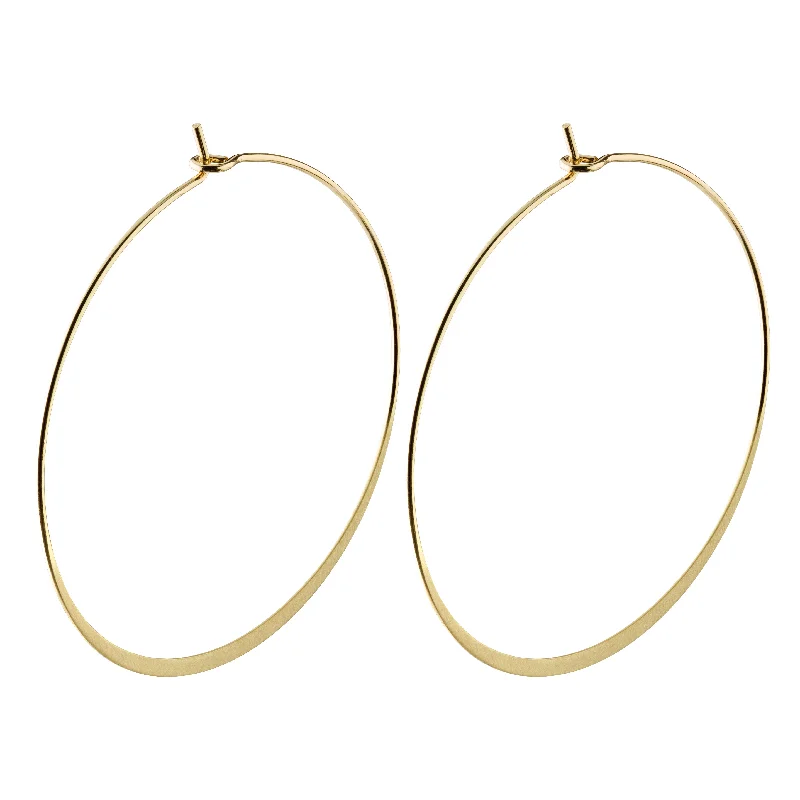 wedding hoop earrings for women -TILLY large hoop earrings gold-plated