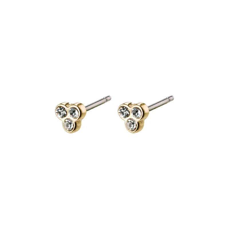 luxury hoop earrings for women -CAILY crystal earrings gold-plated