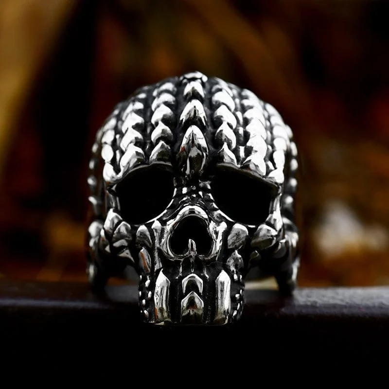 vintage rings for women -Men's Punk Skeleton Ring