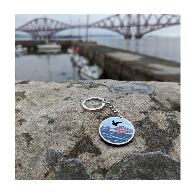 statement gemstone rings for women -Forth Bridge Keyring