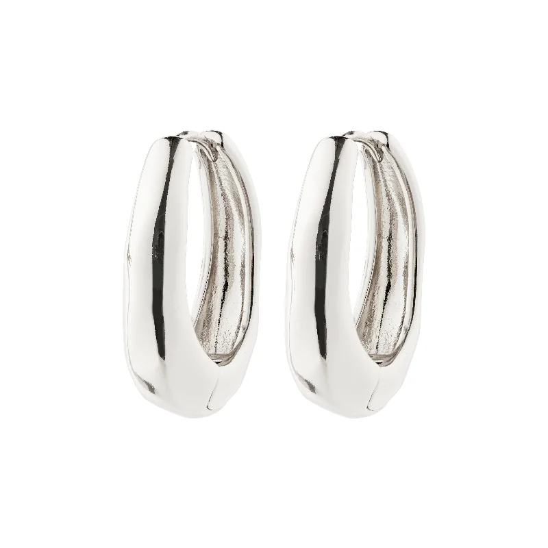 silver hoop earrings for women -ASHER earrings silver-plated