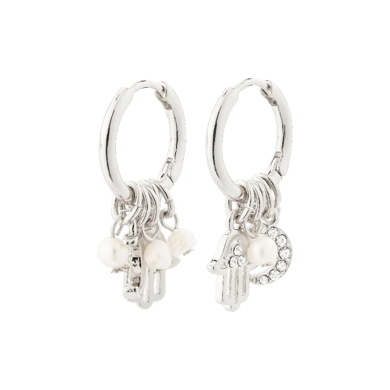 sterling silver drop earrings for women -PRUCENCE earrings silver-plated