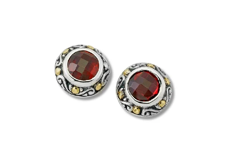 designer earrings for women -Ambang Earrings- Garnet