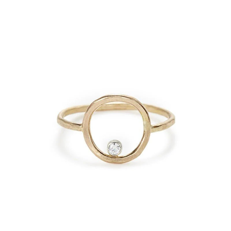 romantic rings for women -Gilded Circle Ring