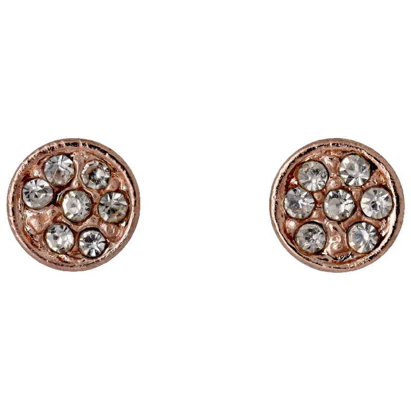 bohemian earrings for women -EMMA crystal earrings rosegold-plated