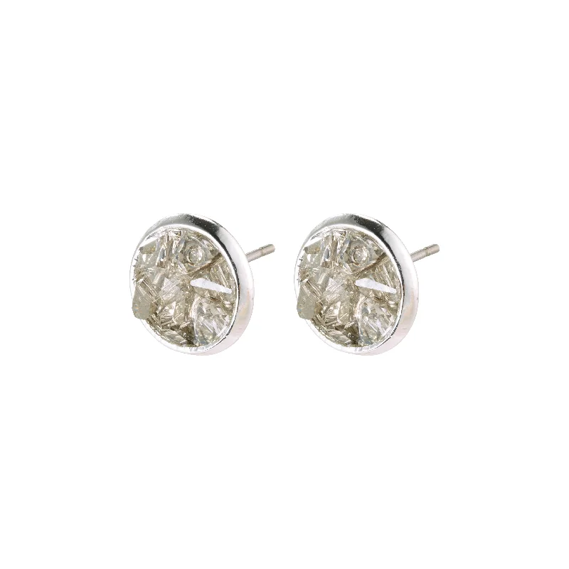 classic pearl earrings for women -JOSEFINE earrings silver-plated