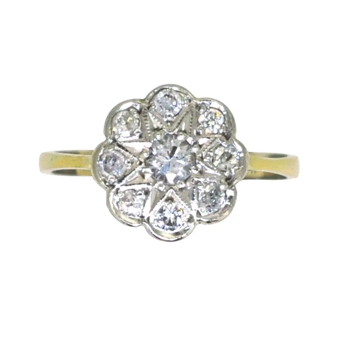 romantic rings for women -Diamond 'Daisy' Ring