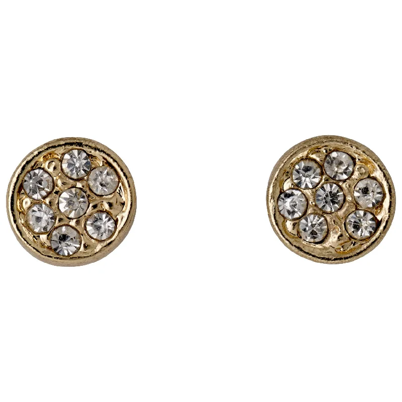 minimalistic earrings for women -EMMA crystal earrings gold-plated