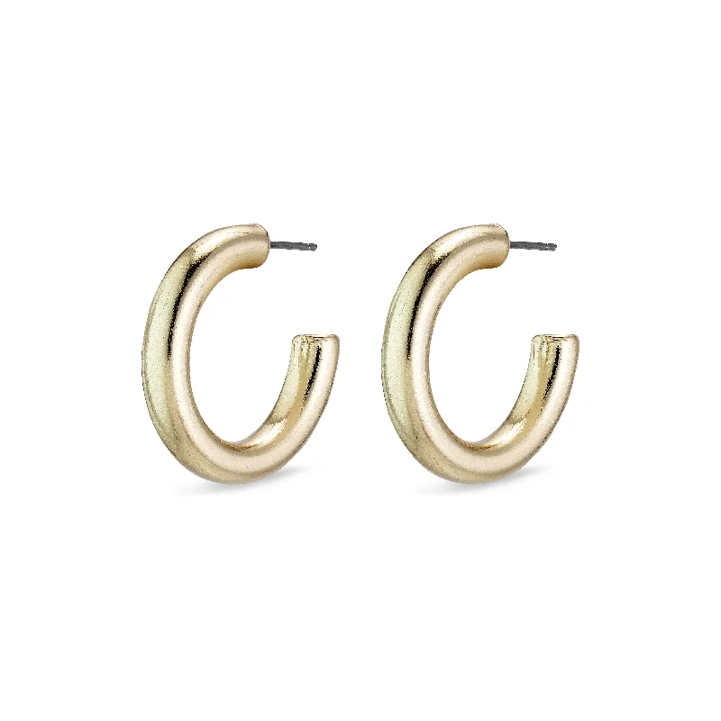 gold earrings for women -MADDIE chunky hoop earrings gold-plated