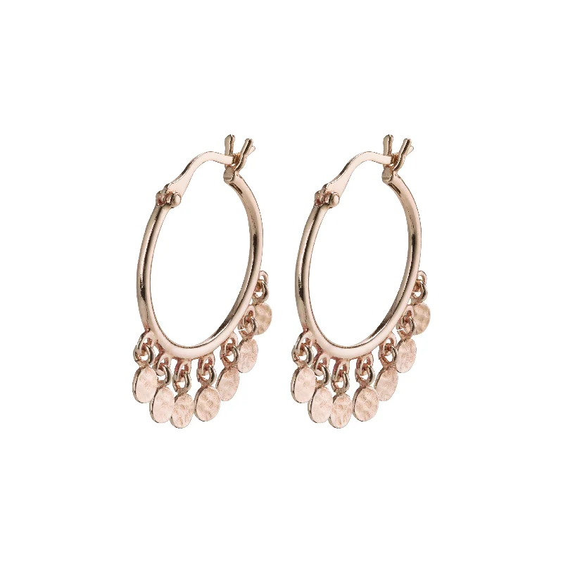 trendy stud earrings for women -PANNA earrings rosegold-plated