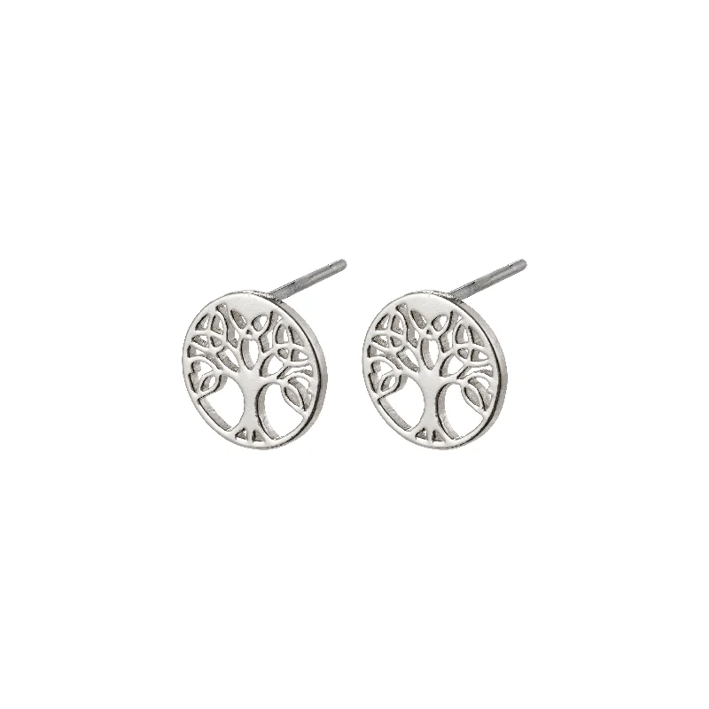 bold statement earrings for women -GEORGINA earstuds silver-plated