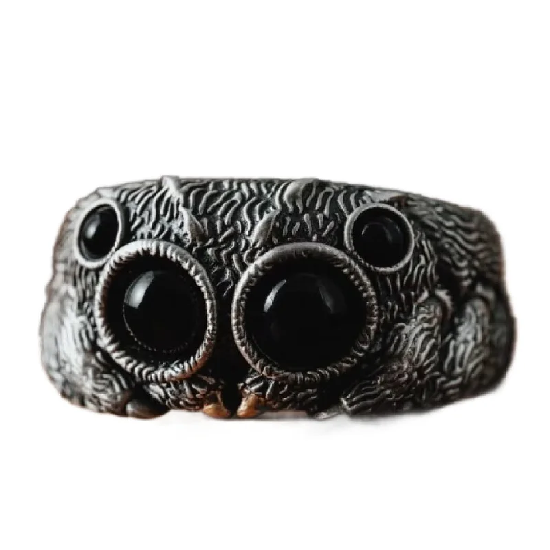 classic diamond rings for women -Hopper- the Jumping Spider Ring