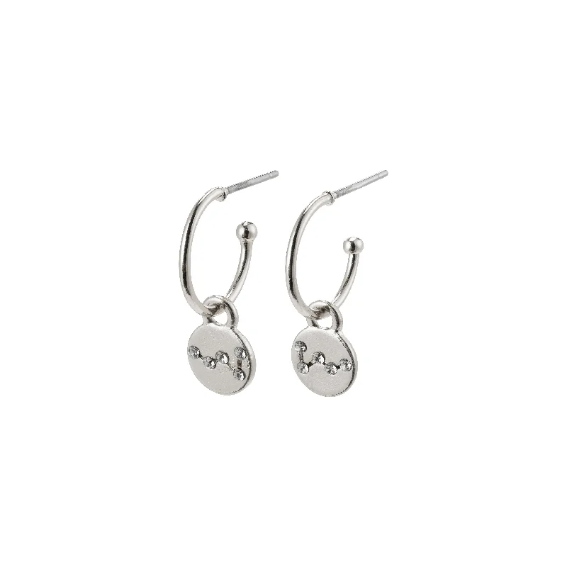 gold earrings with diamonds -CASSIOPEIA earrings silver-plated