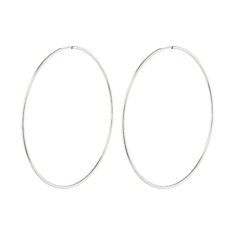 bridal earrings for women -SANNE X-large hoop earrings silver-plated