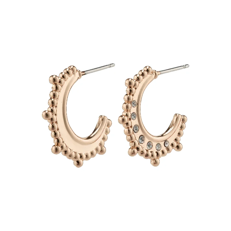 stud earrings for women -SINCERITY earrings rosegold-plated