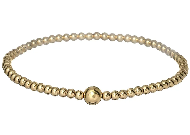 classic bangle sets for women -Stretchy Anti-tarnish Gold Filled OLIVIA Stackable Bracelet