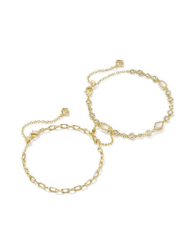 elegant cuff bracelets for women -Kendra Scott Mini Elisa Abbie Bracelet Set