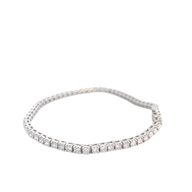 modern bangles set for women -Lab Grown Diamond Tennis Bracelet