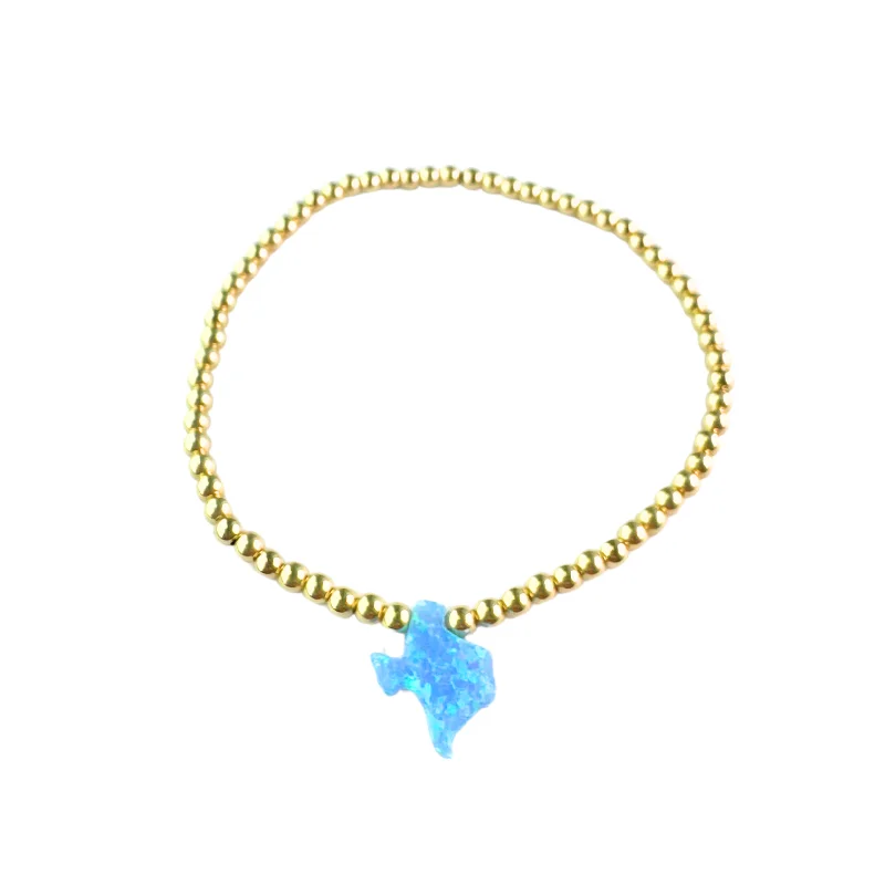 pearl charm bracelets for women -TEXAS OPAL BRACELET