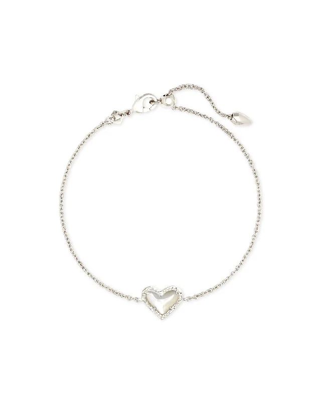 gold bracelets for women -Kendra Scott Ari Heart Delicate Chain Bracelet