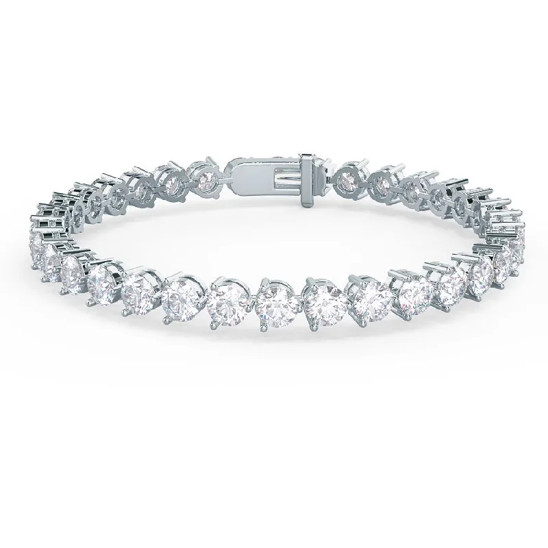 gemstone bangles for women -Luxe Edition 30 Carat Tennis Bracelet