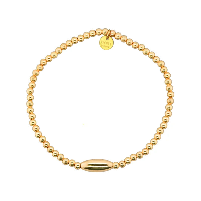 pearl bracelets for women -"PERRI" 14k gold-filled beaded bracelet