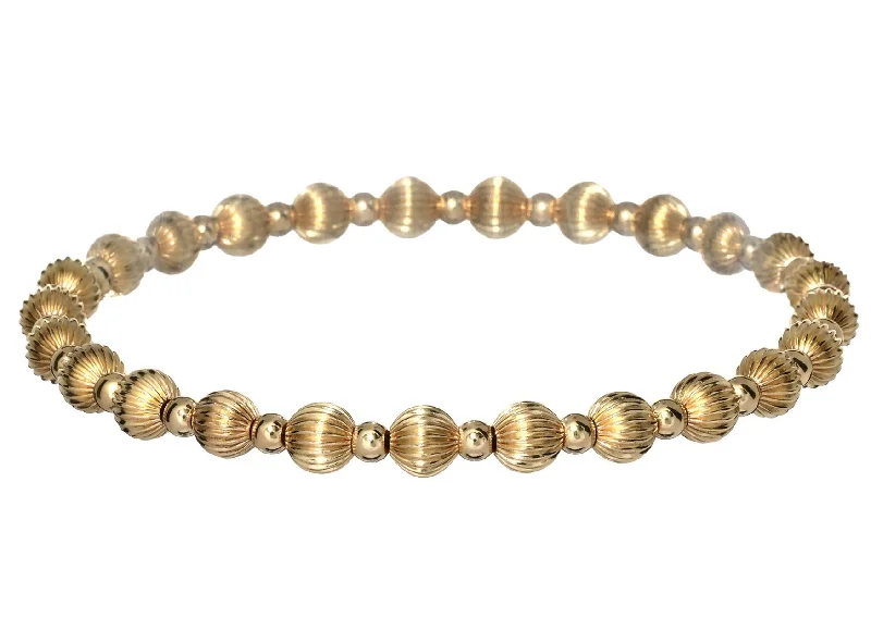 adjustable bracelets for women -Stretchy Anti-tarnish Gold Filled TAYLOR Stackable Bracelet