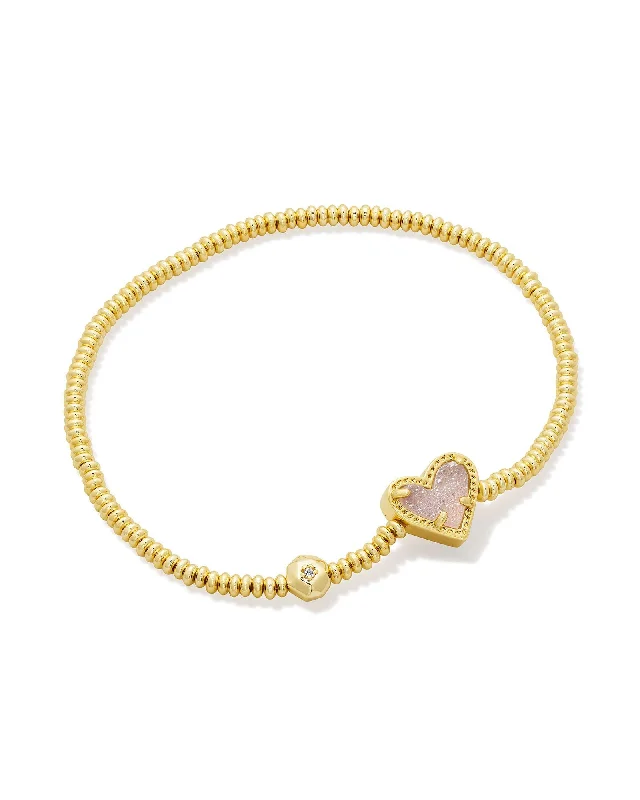 adjustable bracelets for women -Kendra Scott Ari Heart Stretch Bracelet