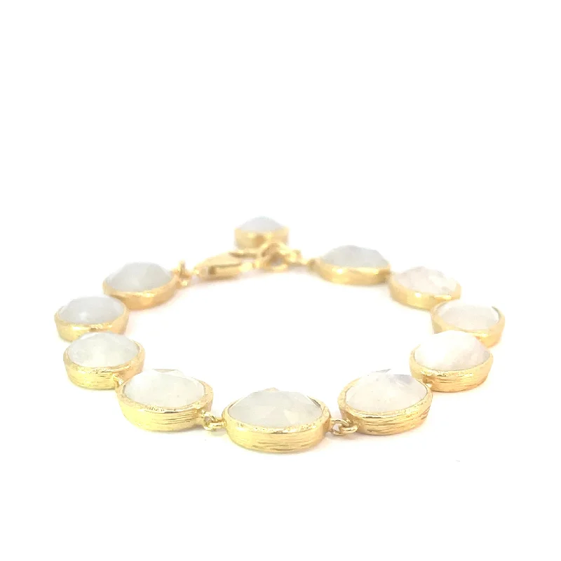 chic bangle sets for women -Jorge Revilla Shade Collection Moonstone Bracelet