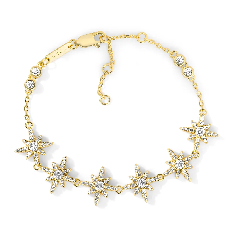 gold bracelets for women -Starry Night Bracelet in Yellow Gold