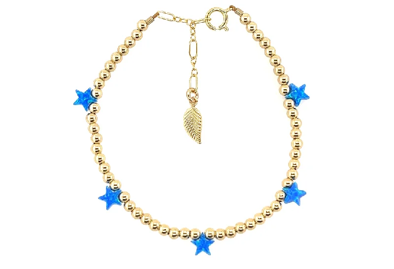 classic gold bracelets for women -STAR By The Yard Star OPAL Bracelet