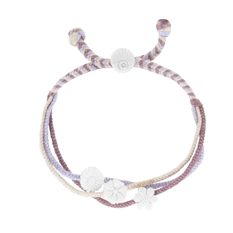 sterling silver bracelets for women -Spring Flowers Trio Bracelet