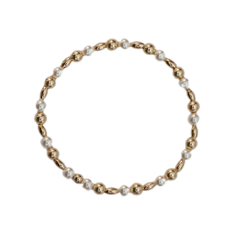 simple bangles for women -"MERI" 14k gold-filled Ball Beaded Bracelet