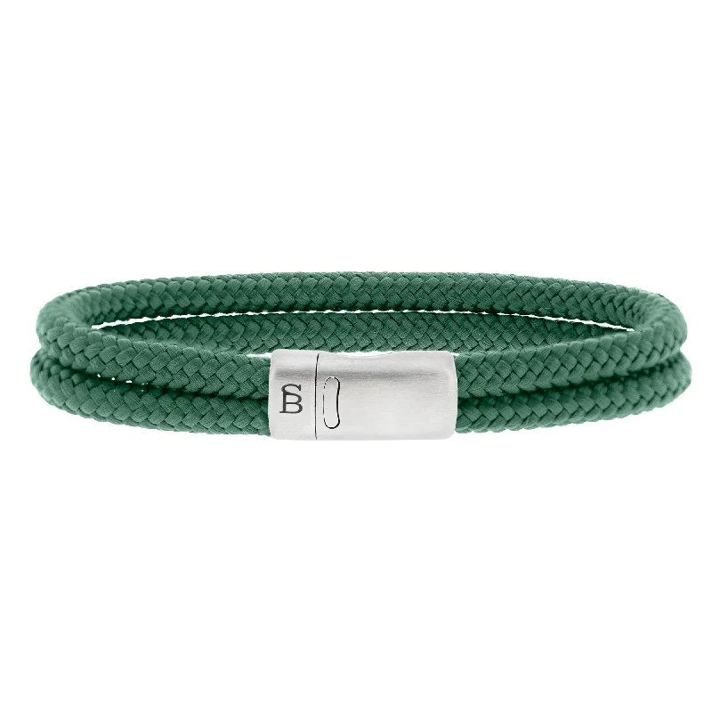 leather bracelets for women -Lake Rope Bracelet Green