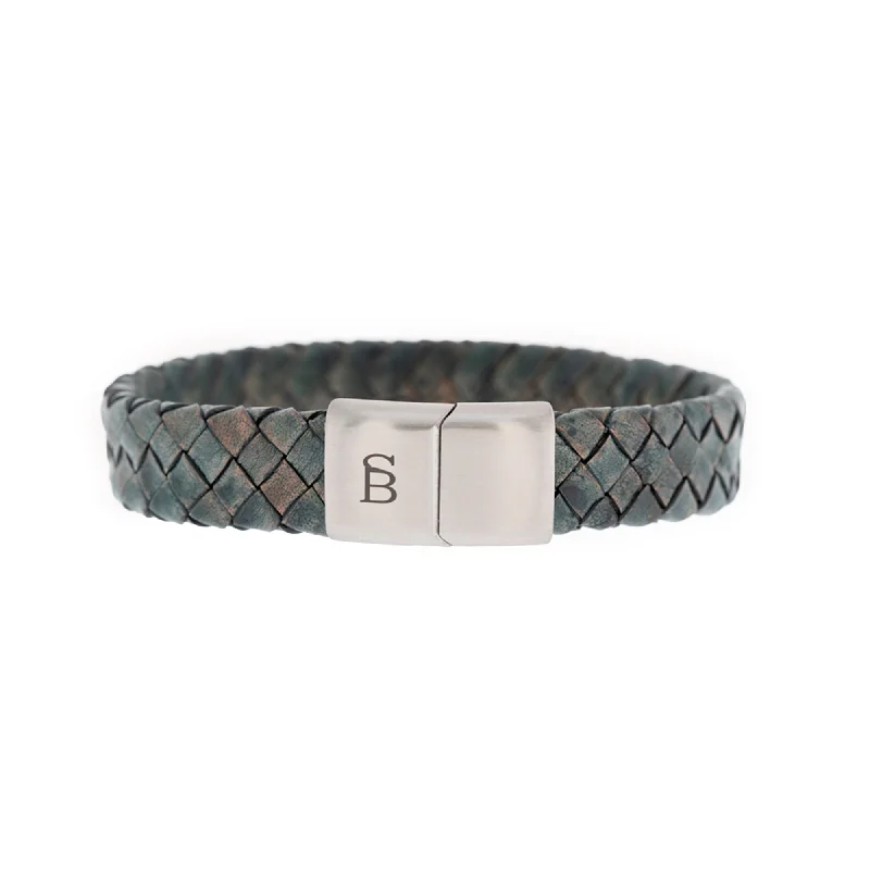 friendship bracelets for women -Preston Leather Bracelet Matt Green