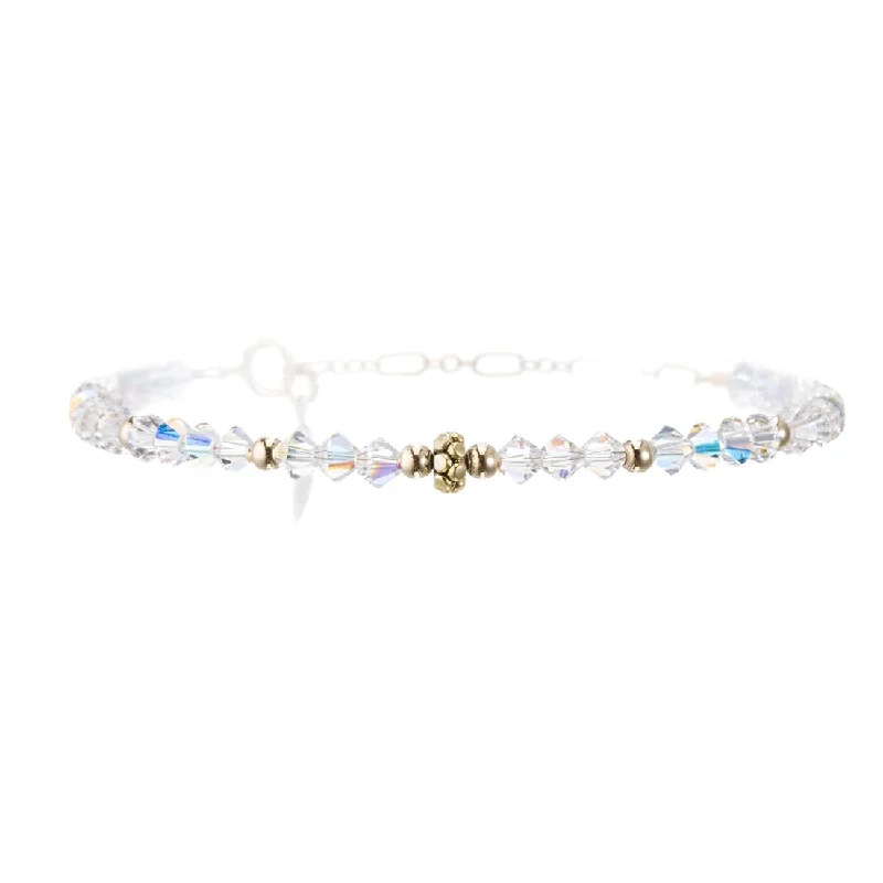 chic bangle sets for women -CRYSTAL CLEAR BRACELET