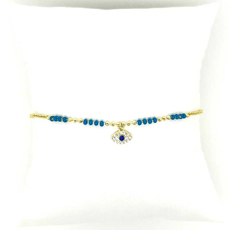 minimalist bangles for women -bara boheme | Evil Eye Dotted bracelet