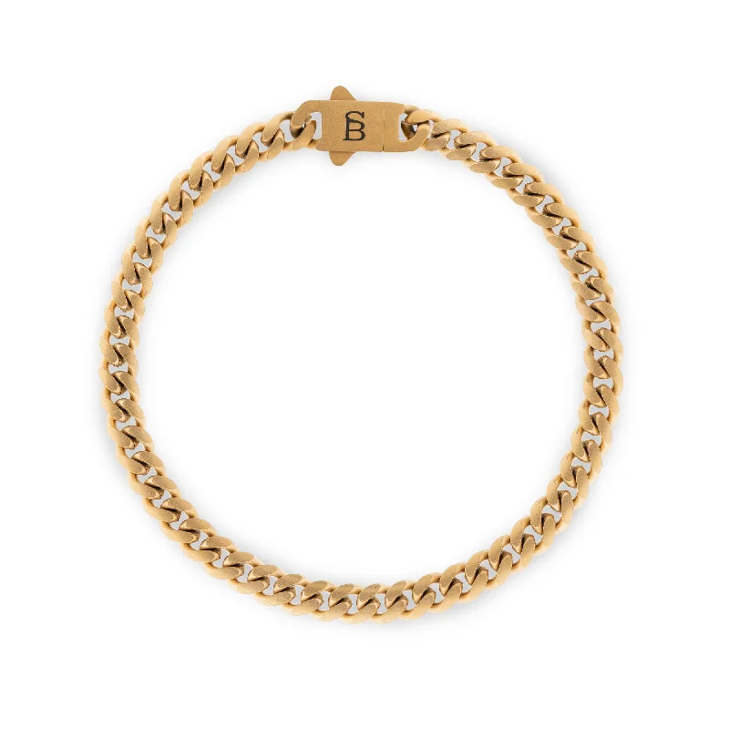 adjustable bracelets for women -Svelte Stephen 5mm Chain Bracelet 18K Gold