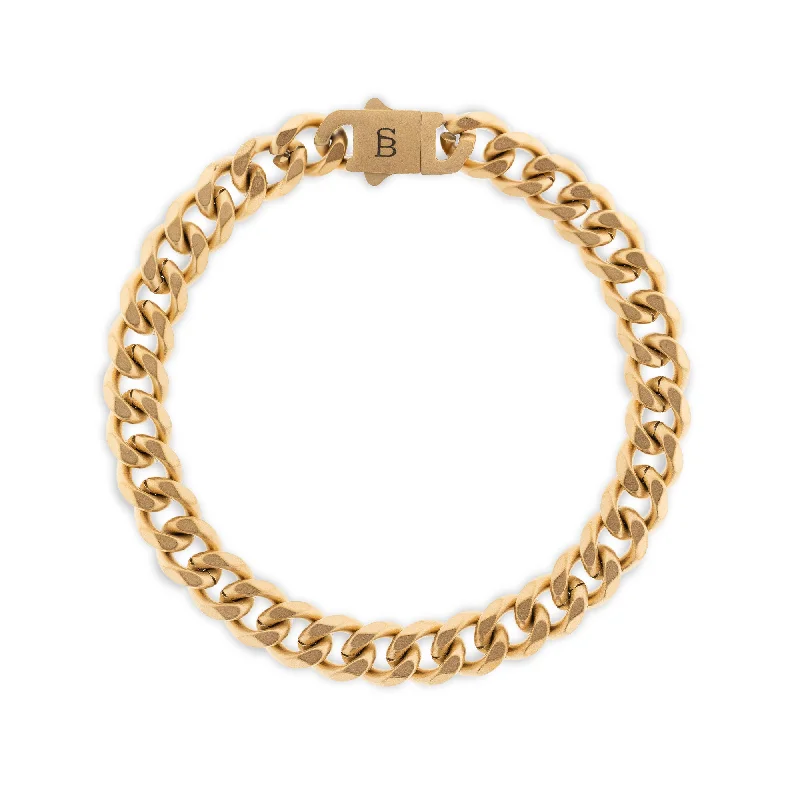 modern bracelets for women -Valence Vic 8mm Chain Bracelet 18K Gold