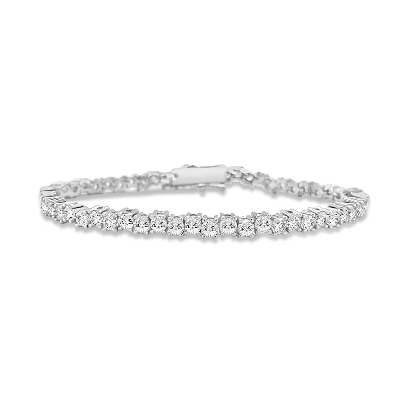 unique bracelets for women -Zig Zag Tennis Bracelet